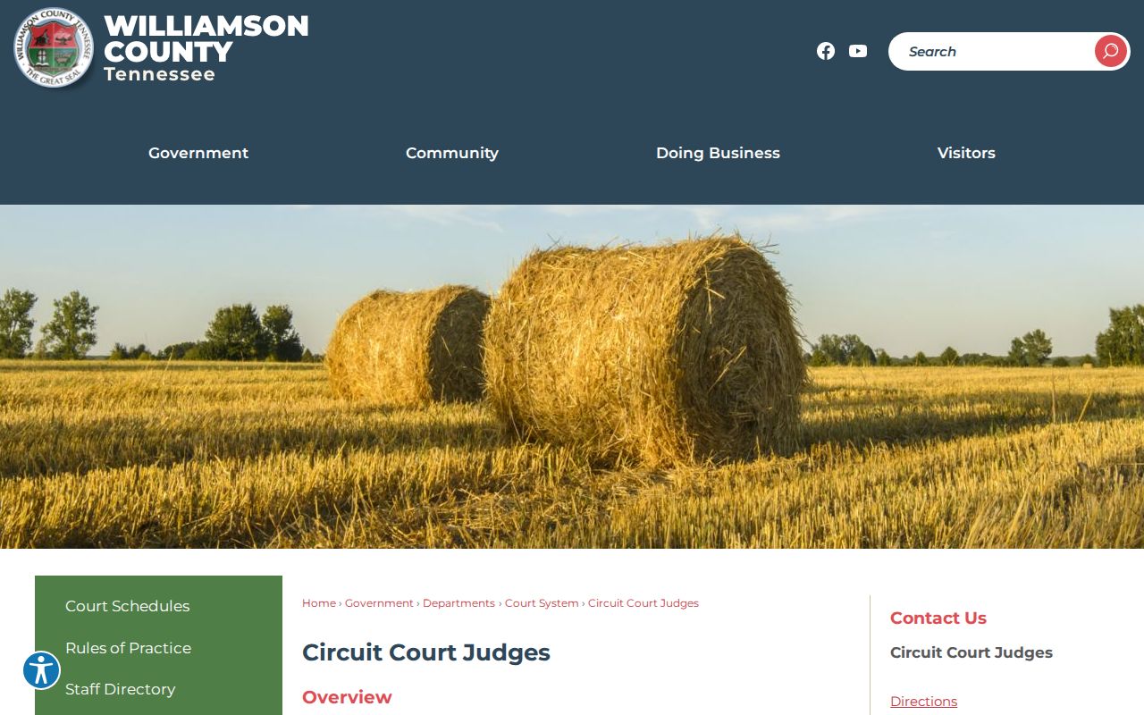 Williamson County court docket Circuit judge divisions
